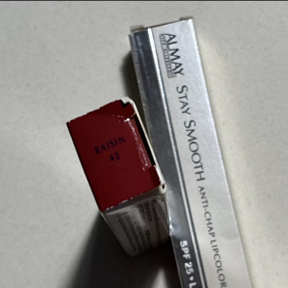 2x ALMAY Stay Smooth Anti-Chap Lipcolor with SPF 25 - Lip Protectant #42 RAISIN